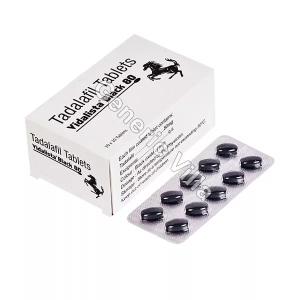 Buy Vidalista Black 80 Mg – Usage Guide, Effects and Safety- Generic Villa