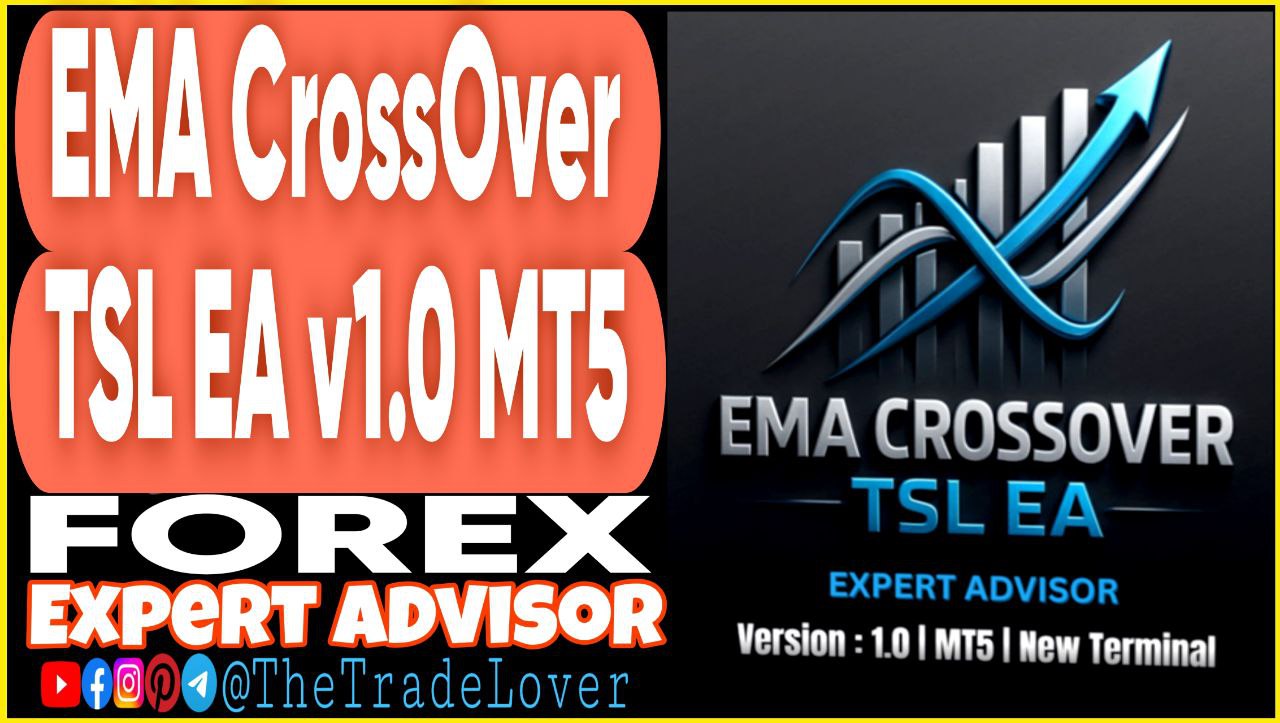 EMA Crossover TSL EA v1.0 MT5 (Works on Build 5120 ) | Forex Robot | MT5 Expert Advisor - Payhip