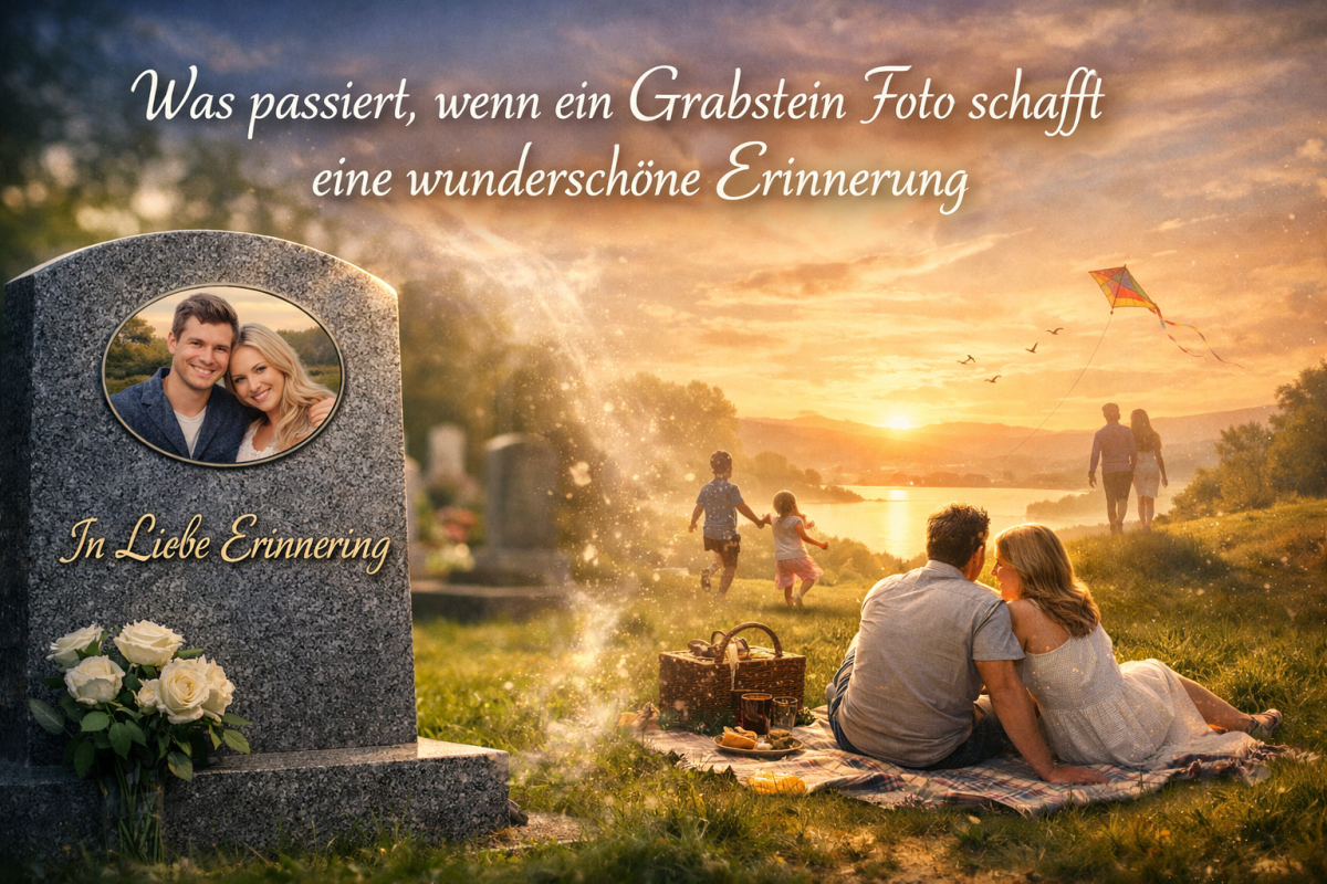 Was passiert, wenn ein Grabstein Foto schafft eine wunderschöne Erinnerung – Grabsteinbilder