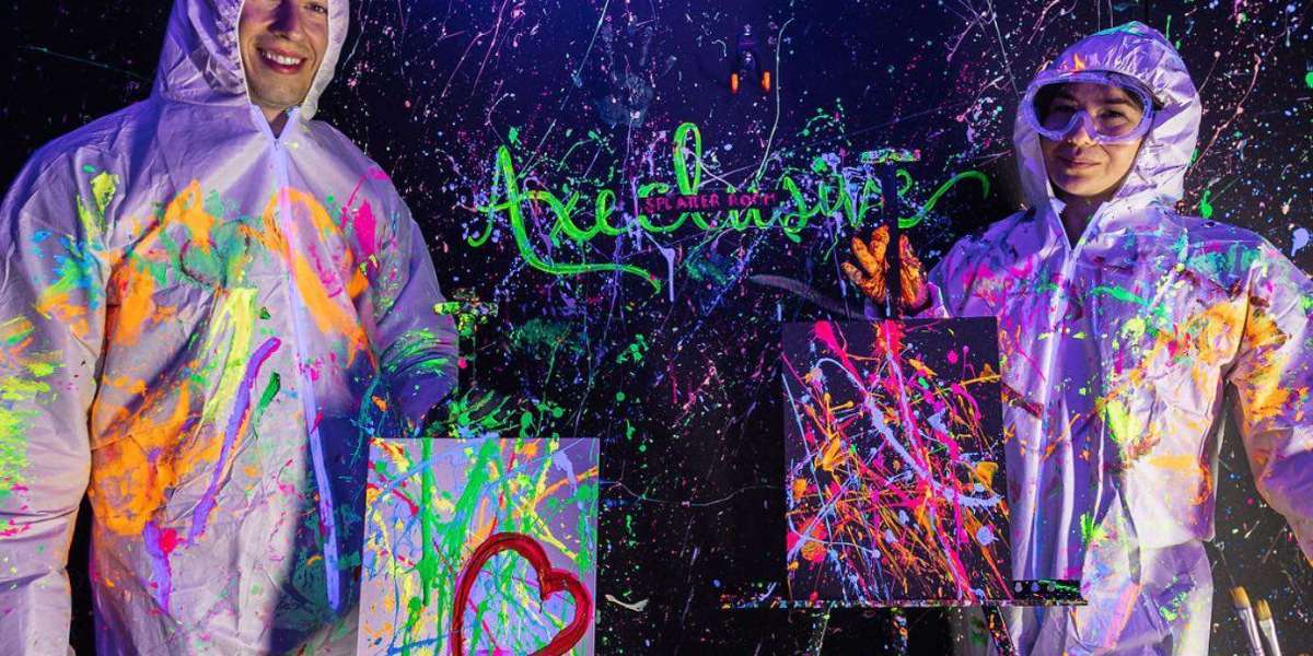 Splatter Paint Room: There comes a time when You no longer hold in Everything