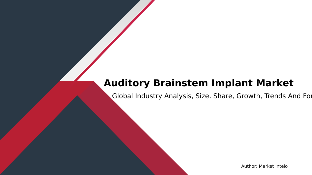 Auditory Brainstem Implant Market Research Report 2034