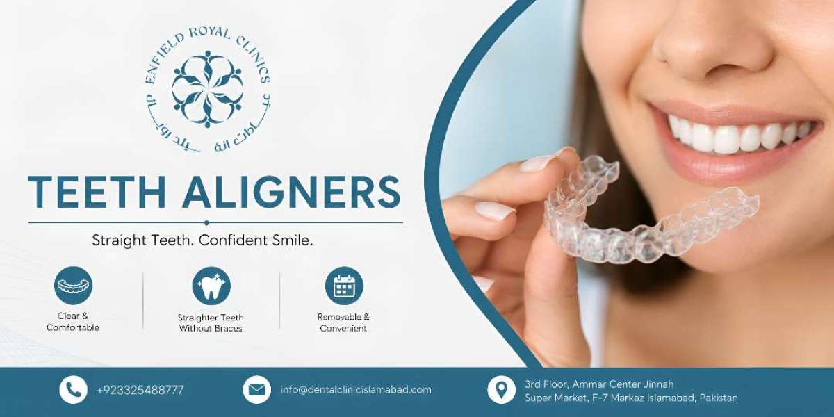Achieve a naturally aligned smile with Teeth Aligners in Islamabad. Clear, removable trays offer comfort while improving