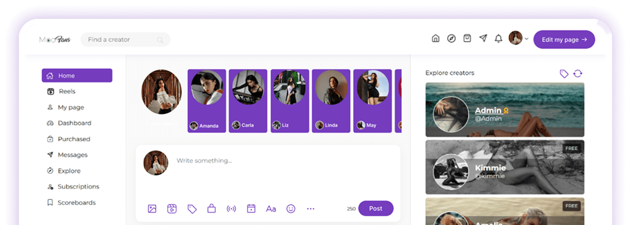 Fancentro Clone - Ready-Made Creator Subscription Platform