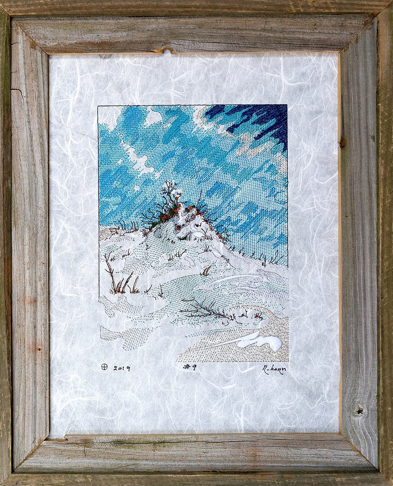 Framed Embroidered Wall Art: Choose Your Dune Piece